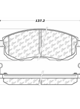 Posi-Quiet Extended Wear Brake Pads with Shims and Hardware 106.08151                                     - 106.08151 - Image 3