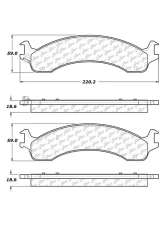 Posi-Quiet Extended Wear Brake Pads with Shims and Hardware 106.08210                                     - 106.08210 - Image 2