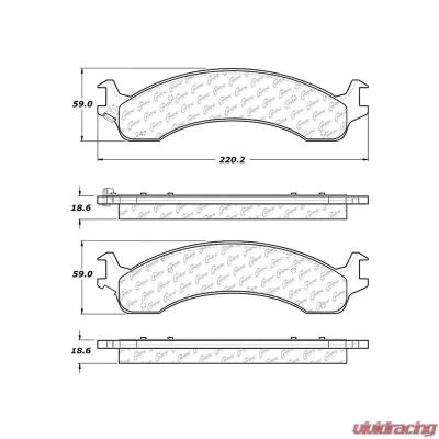 Posi-Quiet Extended Wear Brake Pads with Shims and Hardware 106.08210 - 106.08210