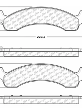 Posi-Quiet Extended Wear Brake Pads with Shims and Hardware 106.08210                                     - 106.08210 - Image 3