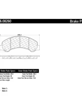 Posi-Quiet Extended Wear Brake Pads with Shims and Hardware 106.08260                                     - 106.08260 - Image 2
