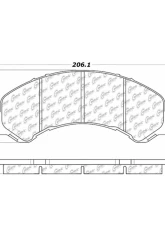 Posi-Quiet Extended Wear Brake Pads with Shims and Hardware 106.08260                                     - 106.08260 - Image 3