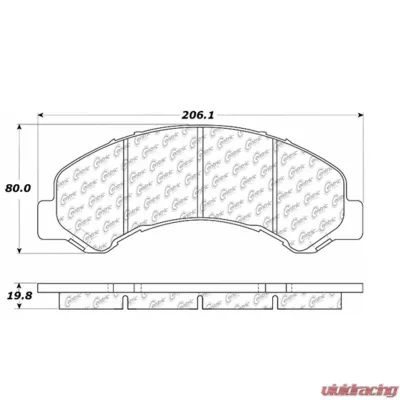 Posi-Quiet Extended Wear Brake Pads with Shims and Hardware 106.08260 - 106.08260