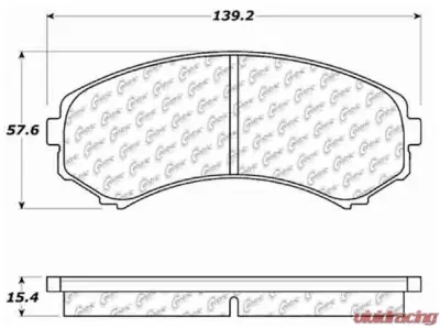 Posi-Quiet Extended Wear Brake Pads with Shims and Hardware 106.08670 - 106.08670