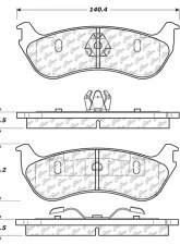 Posi-Quiet Extended Wear Brake Pads with Shims and Hardware 106.08810                                     - 106.08810 - Image 4