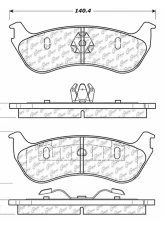 Posi-Quiet Extended Wear Brake Pads with Shims and Hardware 106.08810                                     - 106.08810 - Image 2