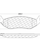 Posi-Quiet Extended Wear Brake Pads with Shims and Hardware 106.08980                                     - 106.08980 - Image 2