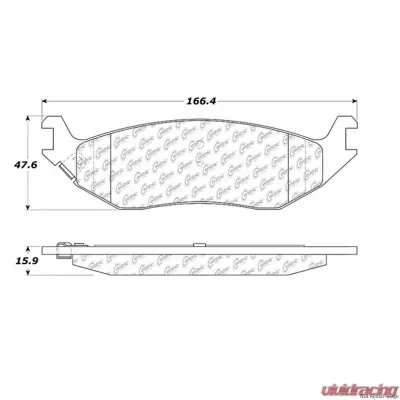 Posi-Quiet Extended Wear Brake Pads with Shims and Hardware 106.08980 - 106.08980