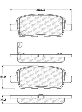 Posi-Quiet Extended Wear Brake Pads with Shims and Hardware 106.09050                                     - 106.09050 - Image 3