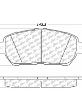 Posi-Quiet Extended Wear Brake Pads with Shims and Hardware 106.09061                                     - 106.09061 - Image 4