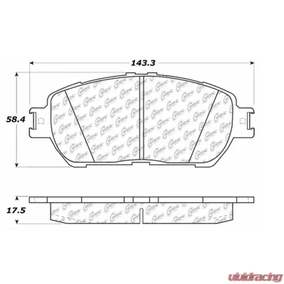 Posi-Quiet Extended Wear Brake Pads with Shims and Hardware 106.09061 - 106.09061