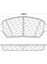 Posi-Quiet Extended Wear Brake Pads with Shims and Hardware 106.09061                                     - 106.09061 - Image 2