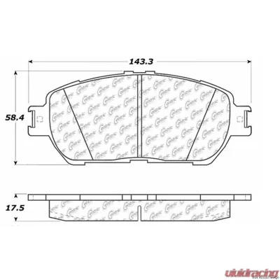 Posi-Quiet Extended Wear Brake Pads with Shims and Hardware 106.09061 - 106.09061