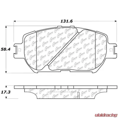 Posi-Quiet Extended Wear Brake Pads with Shims and Hardware 106.09080 - 106.09080