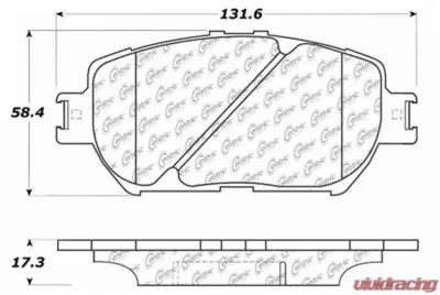 Posi-Quiet Extended Wear Brake Pads with Shims and Hardware 106.09080 - 106.09080