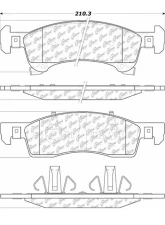Posi-Quiet Extended Wear Brake Pads with Shims and Hardware 106.09340                                     - 106.09340 - Image 2