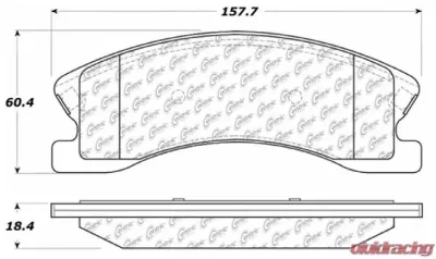 Posi-Quiet Extended Wear Brake Pads with Shims and Hardware 106.09450 - 106.09450