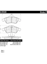 Posi-Quiet Extended Wear Brake Pads with Shims and Hardware 106.09500                                     - 106.09500 - Image 2