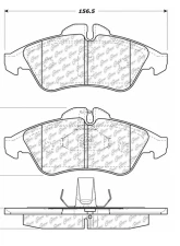 Posi-Quiet Extended Wear Brake Pads with Shims and Hardware 106.09500                                     - 106.09500 - Image 3