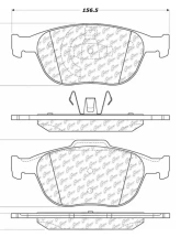 Posi-Quiet Extended Wear Brake Pads with Shims and Hardware 106.09700                                     - 106.09700 - Image 4