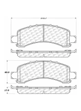 Posi-Quiet Extended Wear Brake Pads with Shims and Hardware 106.09741                                     - 106.09741 - Image 2