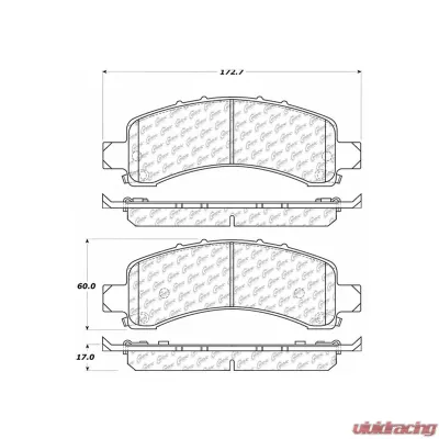 Posi-Quiet Extended Wear Brake Pads with Shims and Hardware 106.09741 - 106.09741