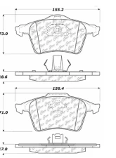 Posi-Quiet Extended Wear Brake Pads with Shims and Hardware 106.09790                                     - 106.09790 - Image 3
