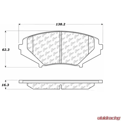 Posi-Quiet Extended Wear Brake Pads with Shims and Hardware 106.10090 - 106.10090