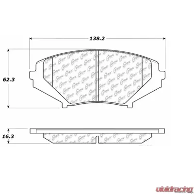 Posi-Quiet Extended Wear Brake Pads with Shims and Hardware 106.10090 - 106.10090
