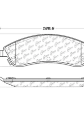Posi-Quiet Extended Wear Brake Pads with Shims and Hardware 106.10190                                     - 106.10190 - Image 2