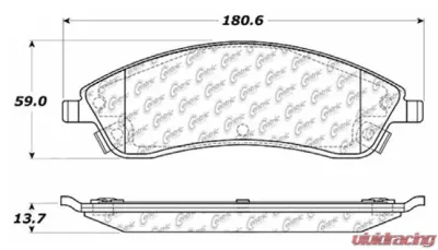 Posi-Quiet Extended Wear Brake Pads with Shims and Hardware 106.10190 - 106.10190