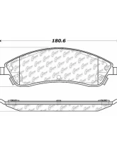 Posi-Quiet Extended Wear Brake Pads with Shims and Hardware 106.10190                                     - 106.10190 - Image 3