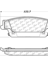 Posi-Quiet Extended Wear Brake Pads with Shims and Hardware 106.10200                                     - 106.10200 - Image 2