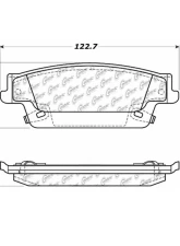 Posi-Quiet Extended Wear Brake Pads with Shims and Hardware 106.10200                                     - 106.10200 - Image 3