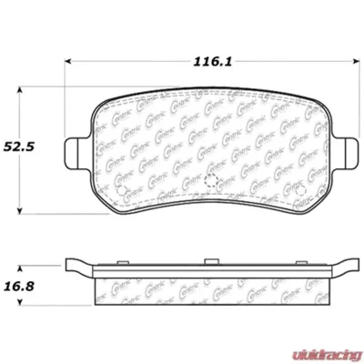 Posi-Quiet Extended Wear Brake Pads with Shims and Hardware 106.10210 - 106.10210