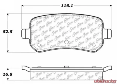 Posi-Quiet Extended Wear Brake Pads with Shims and Hardware 106.10210 - 106.10210