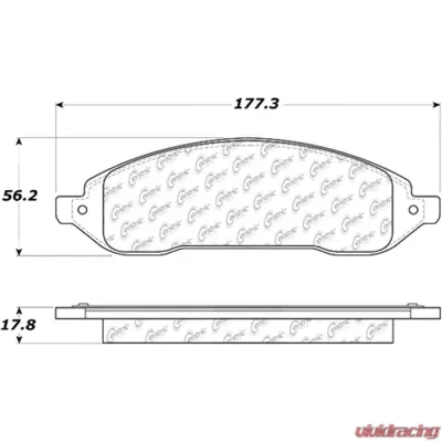 Posi-Quiet Extended Wear Brake Pads with Shims and Hardware 106.10220 - 106.10220
