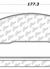 Posi-Quiet Extended Wear Brake Pads with Shims and Hardware 106.10220                                     - 106.10220 - Image 3