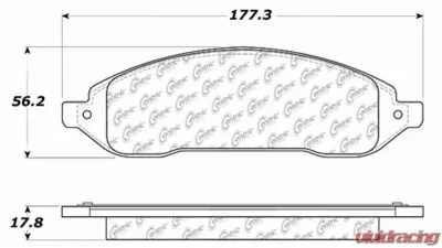 Posi-Quiet Extended Wear Brake Pads with Shims and Hardware 106.10220 - 106.10220