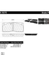 Posi-Quiet Extended Wear Brake Pads with Shims 106.10270                                     - 106.10270 - Image 2