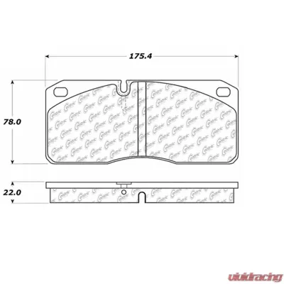 Posi-Quiet Extended Wear Brake Pads with Shims 106.10270 - 106.10270