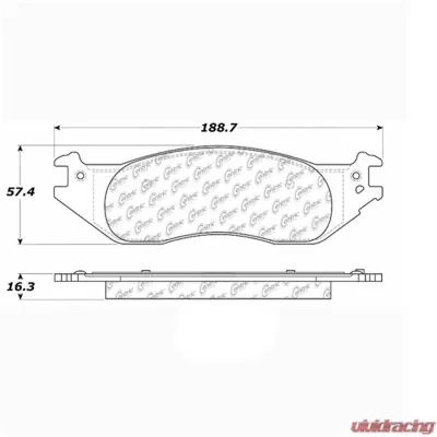 Posi-Quiet Extended Wear Brake Pads with Shims and Hardware 106.10450 - 106.10450