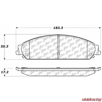 Posi-Quiet Extended Wear Brake Pads with Shims and Hardware 106.10580 - 106.10580