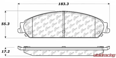 Posi-Quiet Extended Wear Brake Pads with Shims and Hardware 106.10580 - 106.10580