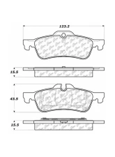 Posi-Quiet Extended Wear Brake Pads with Shims and Hardware 106.10600                                     - 106.10600 - Image 2