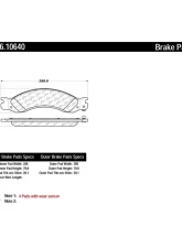 Posi-Quiet Extended Wear Brake Pads with Shims and Hardware 106.10640                                     - 106.10640 - Image 2