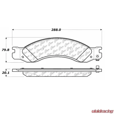 Posi-Quiet Extended Wear Brake Pads with Shims and Hardware 106.10640 - 106.10640