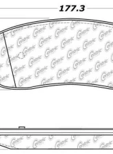 Posi-Quiet Extended Wear Brake Pads with Shims and Hardware 106.10680                                     - 106.10680 - Image 3