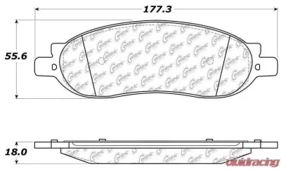 Posi-Quiet Extended Wear Brake Pads with Shims and Hardware 106.10680 - 106.10680