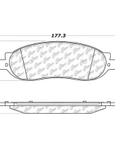 Posi-Quiet Extended Wear Brake Pads with Shims and Hardware 106.10680                                     - 106.10680 - Image 3